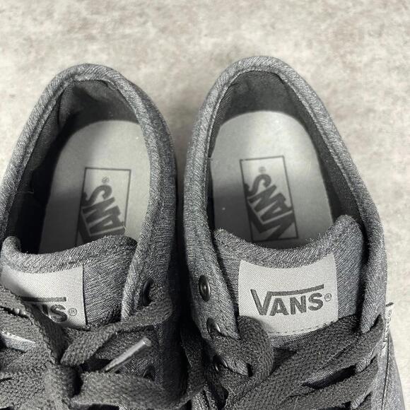 Vans Atwood Low Top Sneakers Mens Size 6.5 / Womens 8 Black Grey Shoes